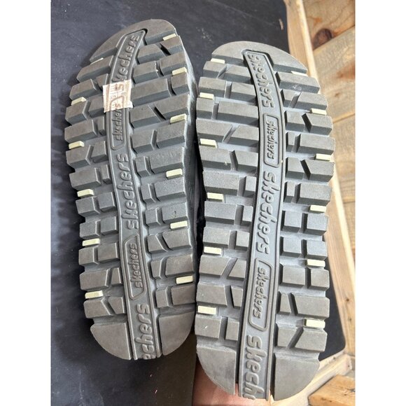 Skechers Womens Fortress Clog Slippers Charcoal Grey Faux Fur Size 9 - Picture 7 of 7